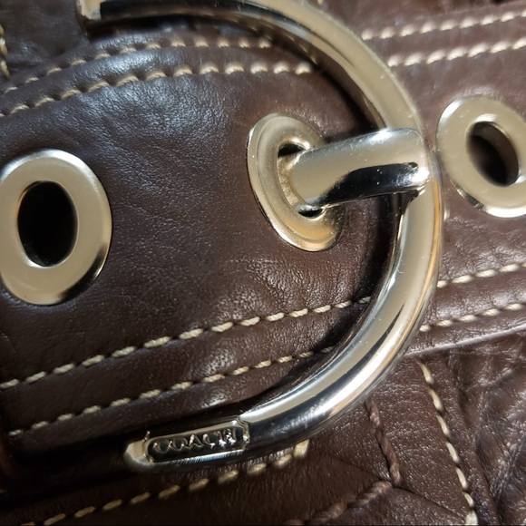 Coach Soho Brown Pebble Grain Leather Satchel H0693-02764 - Picture 2 of 10